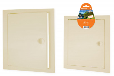 Люк ревизионный с ручкой 300х300, слоновая кость TDM Electric, SQ1807-0434