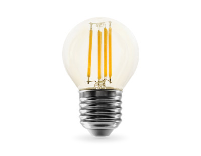 Светодиодная лампа филамент шар G45 E27 15Вт 4000K 270°, AMBRELLA LIGHT, 451524