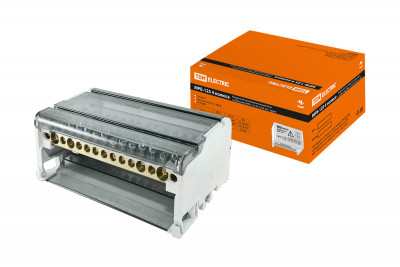 Модульный распределительный блок на DIN-рейку МРБ-125 4П 125А 4х11 групп TDM Electric, SQ0823-0014