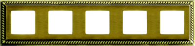FD01235PB Fede Sevilla Рамка 5-ная, Bright Patina