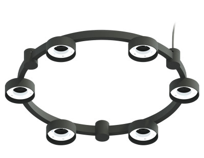 Корпус подвесной поворотный для насадок с диаметром D85мм 6*GX53, AMBRELLA LIGHT, C9232