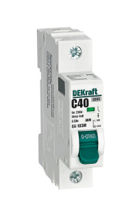 DEKraft Авт. выкл. без теплозащиты 1P 40А х-ка C 6кА ВА-103M