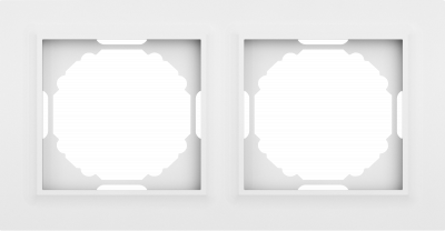 Donel A07 Wave матовый белый рамка 2-я, серия DB, DEW21233