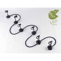 LUSSOLE BAY SHORE Трековый светильник, цвет основания - черный, плафон - металл (цвет - черный), 6x5,5W GU10, GRLSP-9821-06