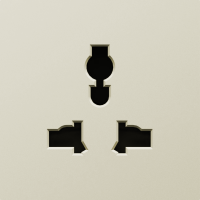 Donel A07 шампань накладка для  розетки мультистандарт, со шторками 16A 250 В~,серия DB, DE11651