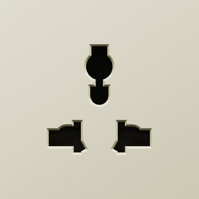 Donel A07 шампань накладка для  розетки мультистандарт, со шторками 16A 250 В~,серия DB, DE11651