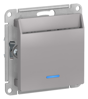 ATN000367 - ATLASDESIGN ВЫКЛЮЧАТЕЛЬ карточный с подсветкой, 10А, без задержки отключения, механизм, АЛЮМИНИЙ, Systeme Electric