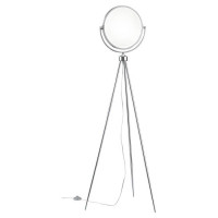 LUSSOLE LAKES Торшер, цвет основания - хром, плафон - акрил (цвет - белый), 1x11W LED, LSP-9573