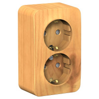 BLANCA О/У РОЗЕТКА двойная с заземл. со шторк. ИЗОЛ.ПЛ.,16А,250В, ЯСЕНЬ BLANCA О/У РОЗЕТКА двойная с заземл. со шторк. ИЗОЛ.ПЛ.,16А,250В, ЯСЕНЬ