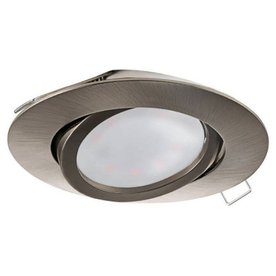 31688 Светодиодный встраиваемый светильник TEDO, 1x5W (GU10), ?80, литой алюминий, никель матовый