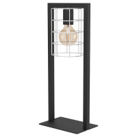 43665 Настольная лампа JUBILY, 1Х40W, E27, L220, B145, H535, сталь/цинк, черный/оцинкованный