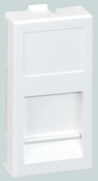 Simon SConnect Адаптер на 1 RJ45 CJ545U(FM), CJ546U(FM), шторка 22,5х45мм, белый, KA76-9