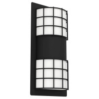 900284 Уличный настенный светильник CISTIERNA 2, E27, 2X10W, IP44, L130, H350, сталь, черный//пластик