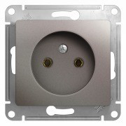 GSL001241 - GLOSSA РОЗЕТКА без заземления без шторок, 16А, механизм, ПЛАТИНА, Systeme Electric