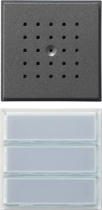 126167 Gira Кнопка домофона с динамиком. трехканальная