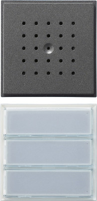 126167 Gira Кнопка домофона с динамиком. трехканальная