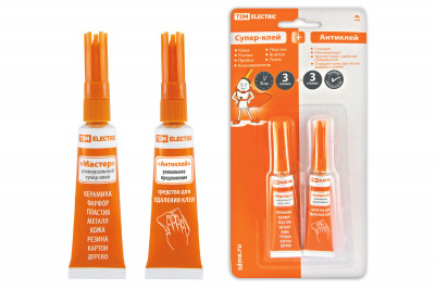 Супер-клей "Мастер" + антиклей/блистер TDM Electric, SQ0542-0009