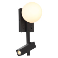 ST LUCE SL1581.401.02 Светильник настенный ST-Luce Черный/Белый LED 2*1+4W 3200K