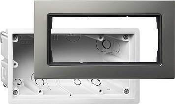 2886202 - Gira E22 Монтажный набор  для установки заподлицо, сталь