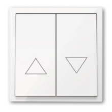 Выключатель жалюзи, Donel серия R98,  цвет белый