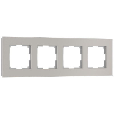 Werkel W0043117/ Рамка на 4 поста Senso (дымчатый, стекло soft-touch), a067418