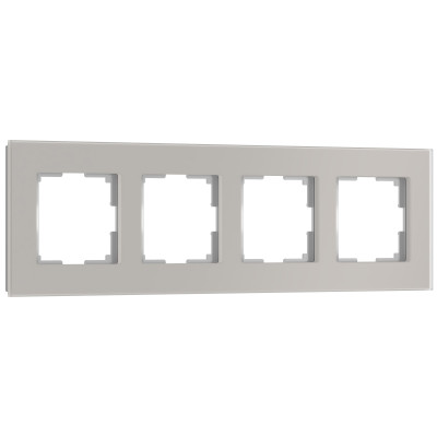 Werkel W0043117/ Рамка на 4 поста Senso (дымчатый, стекло soft-touch), a067418