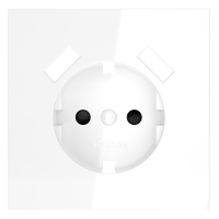 Накладка для розетки с заземлением и защитными шторками, с USB A+A, S70 (белый глянцевый), VLS000901 Накладка для розетки с заземлением и защитными шторками, с USB A+A, S70 (белый глянцевый), VLS000901