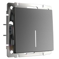 Werkel W1110164/ Выключатель одноклавишный с подсветкой (графит матовый), a063096