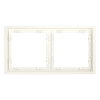 Рамка пластиковая VOLTUM S70 на 2 пост, (хлопок), VLS100213
