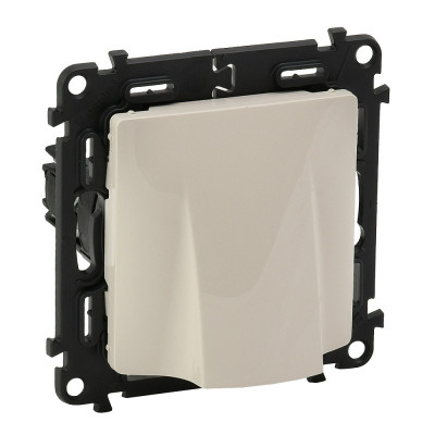 Legrand Valena LIFE.Вывод кабеля с лицевой панелью.Без клемм.Слоновая кость, 753534