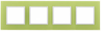 ЭРА 14-5104-26 Elegance Лайм/белый стекло Рамка 4-ая