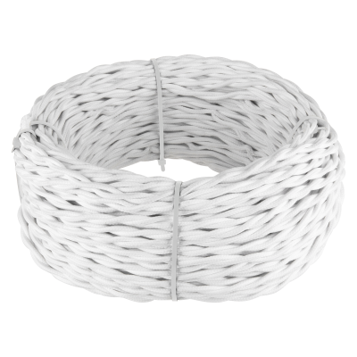 Werkel W6453201/ Ретро кабель витой 3х1,5 (белый) 20 м, a051397