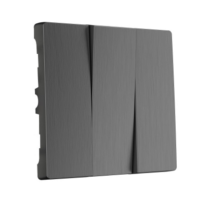 Werkel W1139004/ Набор клавиш для выключателя трехклавишного (графит рифленый), a050742