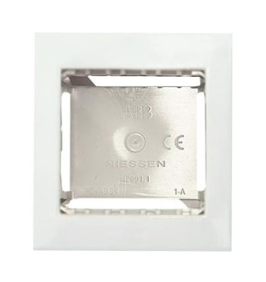 N2991.1 BL - Цоколь для открытой установки на 1-2 модуля, с рамкой, серия Zenit, цвет альпийский белый - 2CLA299110N1101