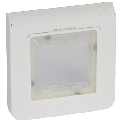 Legrand Рамка - Программа Mosaic - IP 44 - 2 модуля - антибактериальная, 078880