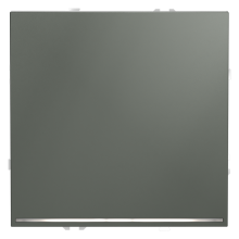 Проходной переключатель встраиваемый VOLTUM S70 одноклавишный с подсветкой 10А, (титан), VLS010406