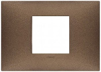 Vimar Накладка на 2 модуля центрально для коробки на 3 модуля, медь матовая, 09672.24 Vimar Накладка на 2 модуля центрально для коробки на 3 модуля, медь матовая, 09672.24