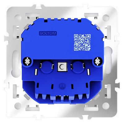 Розетка встраиваемая VOLTUM S70 с заземлением и защитными шторками, 16А, с USB, A+С, (белый матовый), VLS040502
