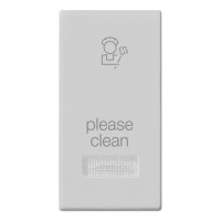 Vimar Кнопка 1M + диффузор с символом PLS, серебро, 14026.PLS.SL