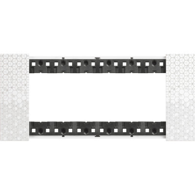 KA4806MW Bticino LIVING NOW. Декоративная рамка 6 модулей.Цвет "Пиксель", KA4806MW