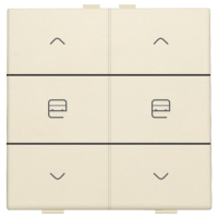 Niko Home Control Слоновая кость Кнопка управления двигателем двухканальная, 100-51036