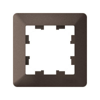 ATN220601 - ATLASDESIGN AIR 1-постовая РАМКА, МОККО/дымчатый черный, Systeme Electric