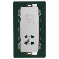 Vimar Вертикальная розетка для бритвы 230В, серебристый, 14291.SL Vimar Вертикальная розетка для бритвы 230В, серебристый, 14291.SL