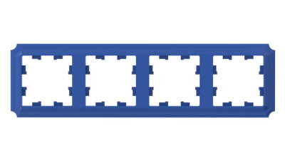 ATN101104 - ATLASDESIGN ANTIQUE 4-постовая РАМКА, универсальная, АКВАМАРИН, Systeme Electric