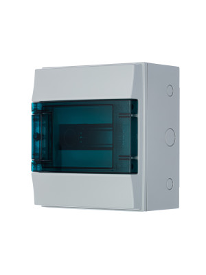 65P08X12A - Бокс настенный 8М прозрачная дверь Mistral65 (с клемм)