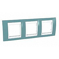 UnicaCh Рамка 3-ная горизонт., синий/бел.