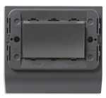 Vimar Считыватель/программатор транспондерных карт в наклонной настольной коробке 3 модуля, серый, 16920