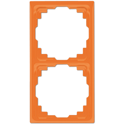 Рамка для инсталляции в кабельных каналах, 2-кратная; оранжевая, CD582KO