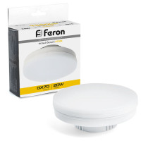 Лампа cветодиодная, (20W) 230V GX70 2700K, LB-473, Feron 48306
