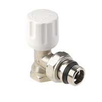 Вентиль радиаторный угловой ручной с кольцом 1/2", TR.211.04